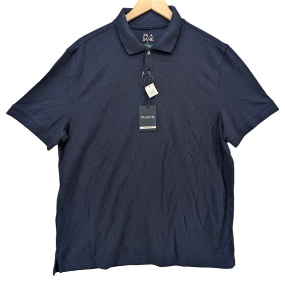 Jos. A. Bank Other - Jos A Bank Tailored Fit Polo Shirt Mens Navy Blue Short Sleeve Cotton Size L